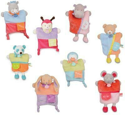 Doudou et Compagnie Asst marionnettes petit secret (8 modèles)