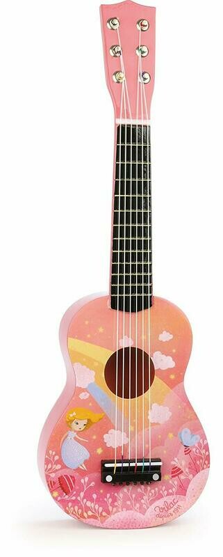 Vilac - 8345 - Guitare en bois Arc-en-ciel, livraison sous 5 jours