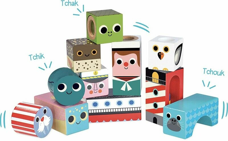 Vilac- Cubes Sonores de la Mer, retrait magasin 1h, livraison sous 5 jours