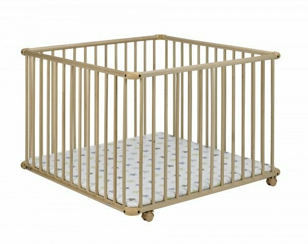 Geuther, 2233+NA032, Parc Belami Plus Étoiles Naturel 97 cm x 97 cm, livraison sous 5 jours