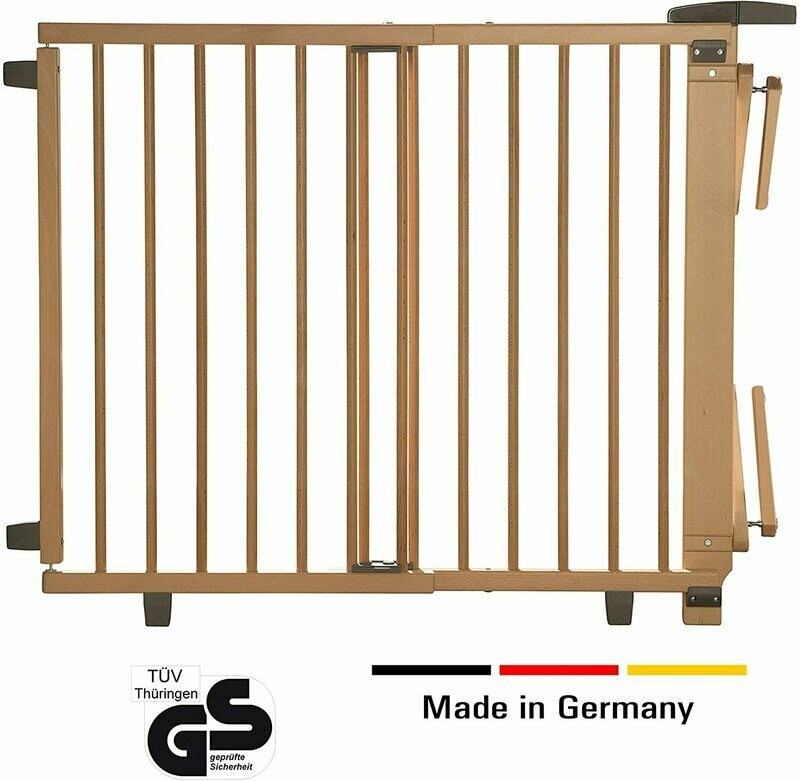 Geuther, EASYLOCK 2733+, Barrière de sécurite pivotante pour escalier, Naturel, 67 cm, retrait magasin 1h, livraison sous 5 jours
