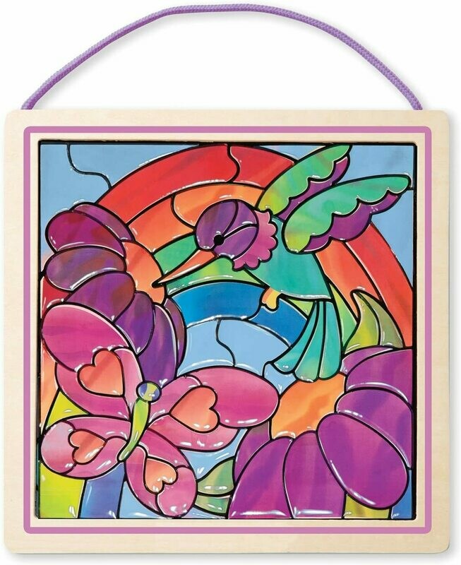 Melissa & Doug - 14264 - Vitraux Devenus Un Jeu D’Enfant - Jardin Arc-en-Ciel, retrait magasin 1h, livraison sous 24/48h