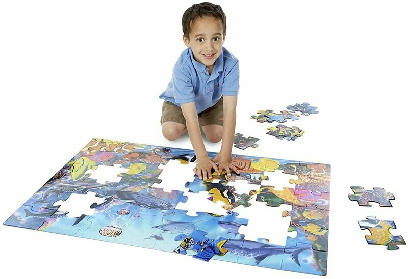 Melissa & Doug - 10427 - Puzzle De Sol Thème Sous-Marin (48pcs), livraison sous 3 jours