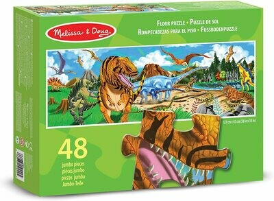 Melissa & Doug - 10442 - Puzzle de Sol Pays de Dinosaures (48pcs), livraison sous 3 jours