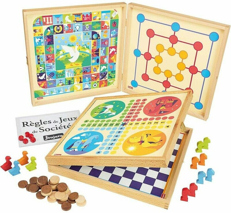 Jeujura - coffret de jeux classiques - 50 règles, livraison sous 5 jours