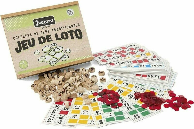 Jeujura - Jeu de Loto en bois, livraison sous 24/48H à domicile