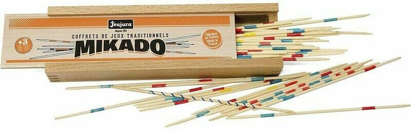Jeujura - 8143 - Jeu De Réflexion - Mikado - Coffret en Bois