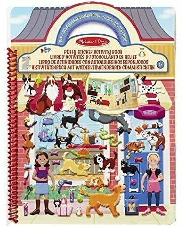Melissa & Doug- 19429 - Livre D'Activités D’Autocollants en Relief Boutique des Animaux, retrait magasin 1h, livraison sous 24/48h