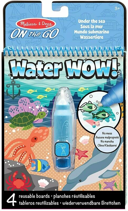 Melissa & Doug- 19445 - Tablette De Révélation De Dessins À L’Eau - sous la Mer, retrait magasin 1h, livraison sous 24/48h