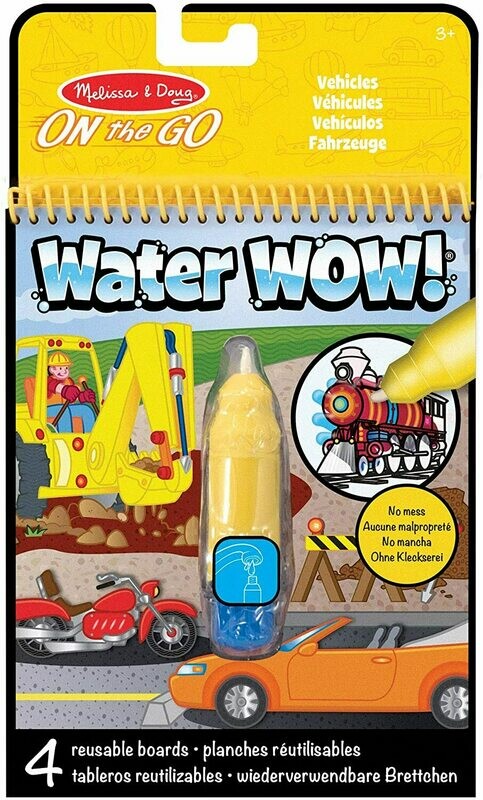 Melissa & Doug - 15375 - Tablette De Révélation De Dessins À L’Eau - Véhicules, retrait magasin 1h, livraison sous 24/48h