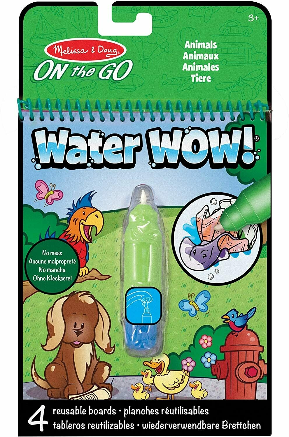 Melissa & Doug - 15376 - Tablette De Révélation De Dessins À L’Eau - Animaux, retrait magasin 1h, livraison sous 24/48h