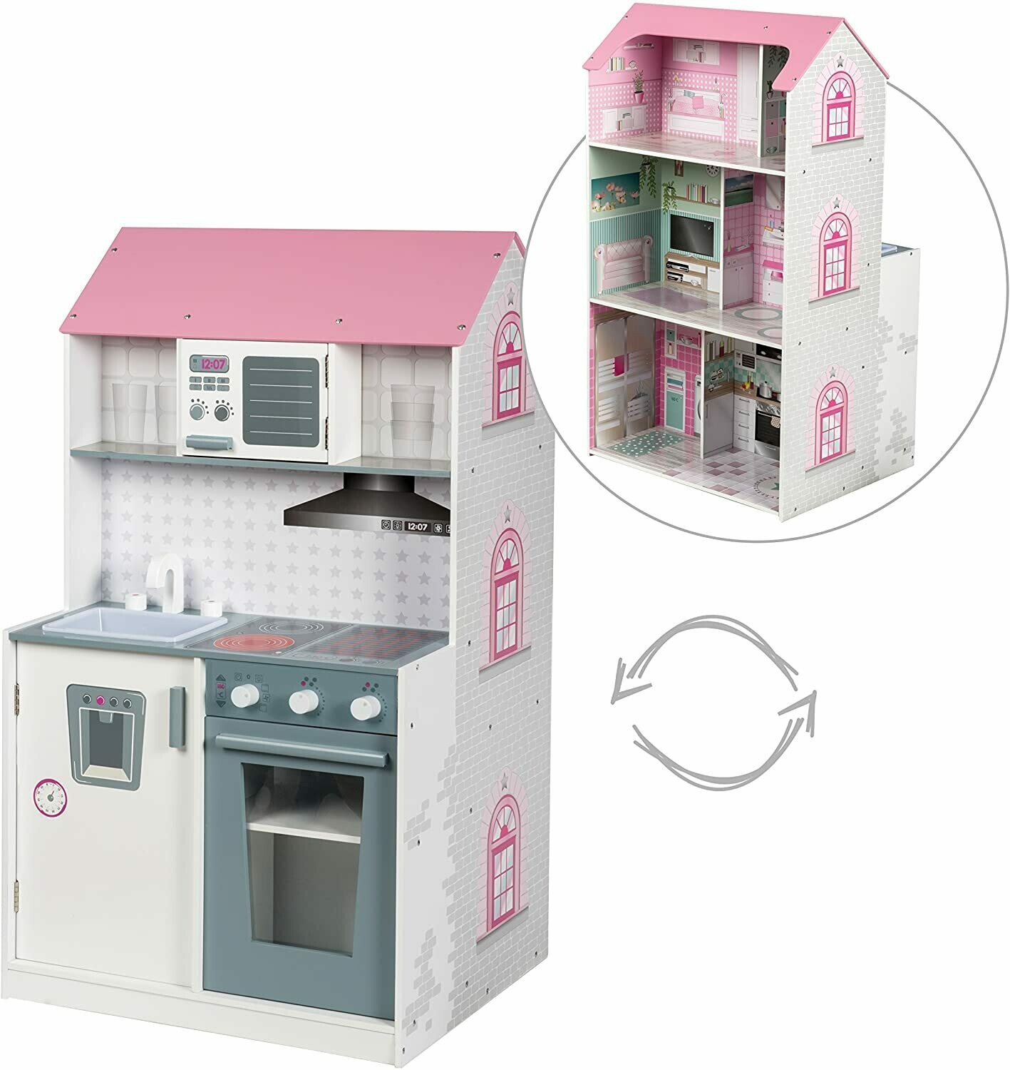 Roba - Cuisine & Maison 2 en 1 - 60 x 32 x 104cm