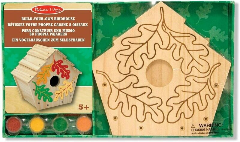 Melissa & Doug Created by Me! Kit de travaux manuels pour nichoir en bois, retrait magasin 1h, livraison sous 3 jours