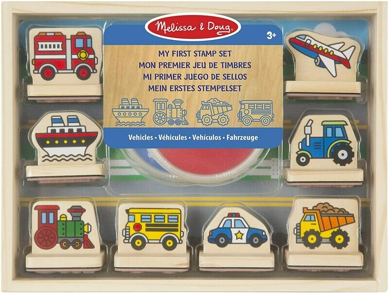Melissa & Doug - Jeu De Tampons - véhicules, livraison sous 24/48H à domicile