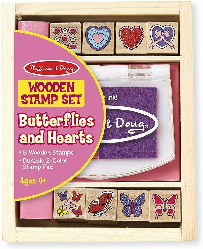 Melissa & Doug - Jeu De Tampons - papillons et cœurs, livraison sous 24/48H à domicile