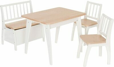 GEUTHER Ensemble table et sièges Bambino - Blanc/naturel, livraison sous 5 jours