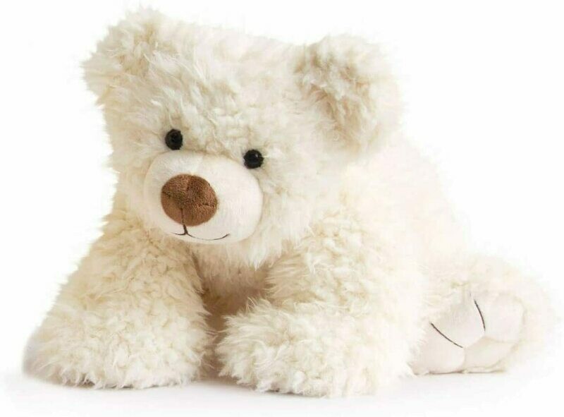 Histoire d'Ours MM Pat'Ours Blanc 50 cm, livraison sous 5 jours