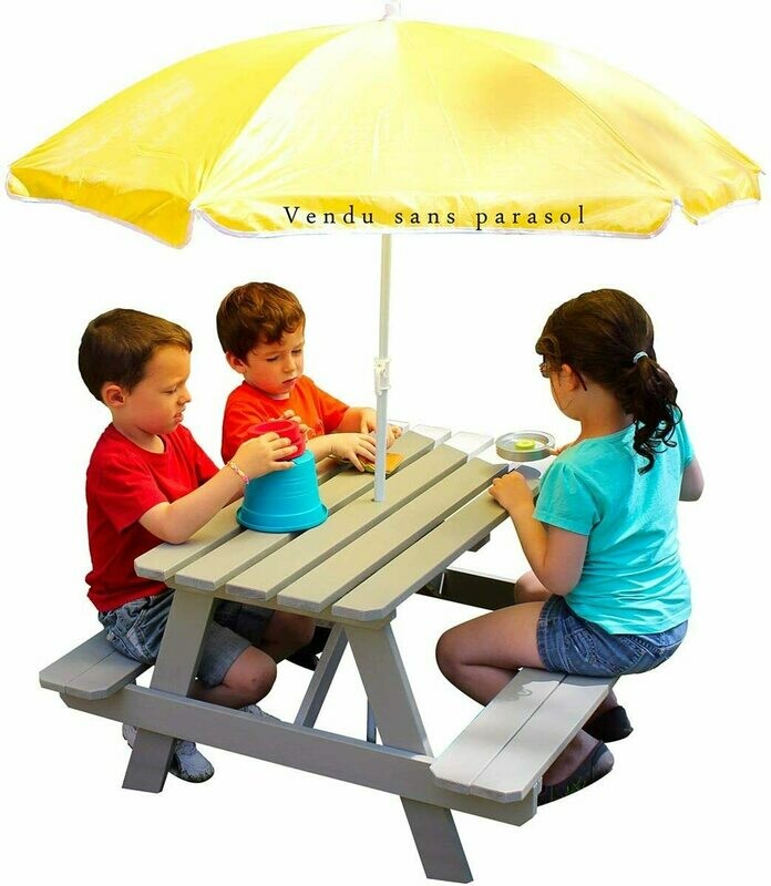 Soulet Table Pique-Nique pour enfants, retrait magasin 1h, livraison sous 24/48h