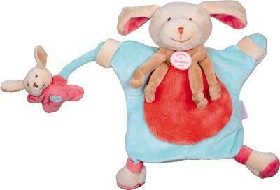Doudou et Compagnie Mario chien fraise microfibre, livraison sous 5 jours