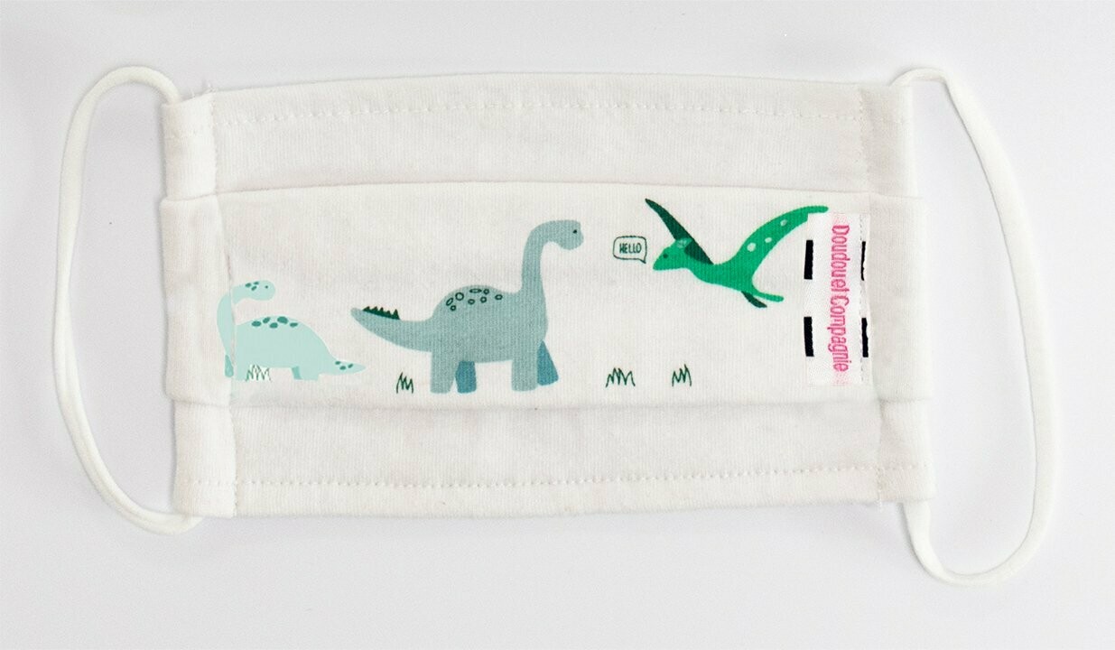 DC3761 - MASQUE COTON FUN - Jersey  Dino S, livraison sous 24/48H à domicile