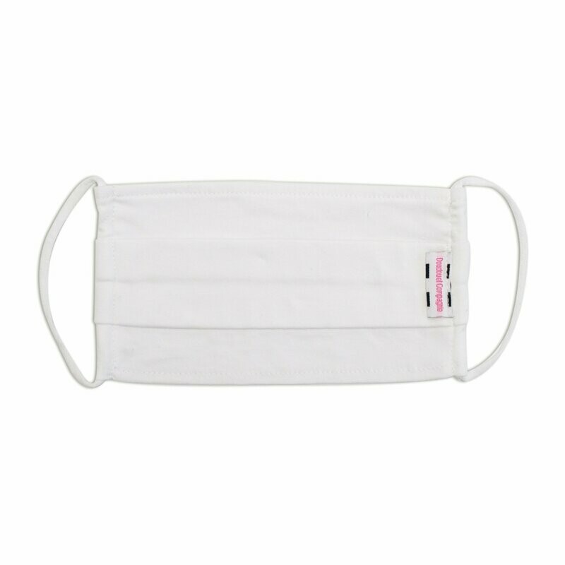 DC3762 - MASQUE COTON UNI - Jersey Blanc L, livraison sous 24/48H à domicile