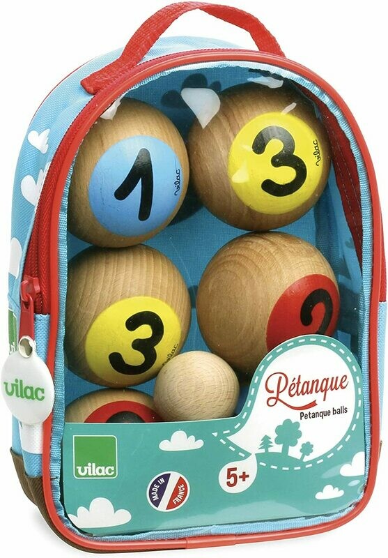 Vilac - Jeu de Pétanque 1, 2, 3 en Sac, retrait magasin sous 1h, livraison sous 24/48h