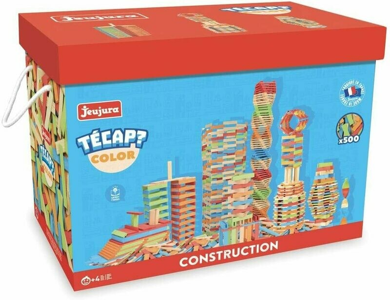 Jeujura - 8339 - Jeu de Construction - Tecap Color - 500 Pièces