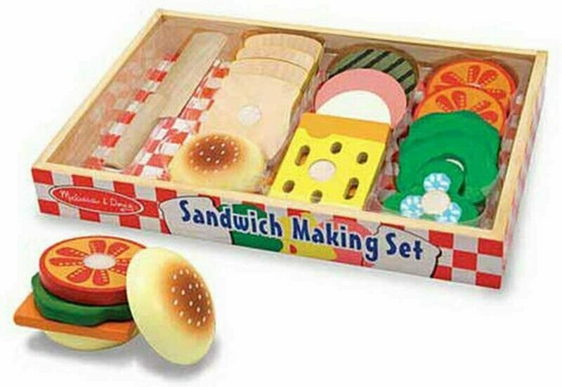 Melissa & Doug - Ensemble De Préparation De Sandwichs En Bois, livraison sous 24/48H à domicile