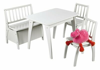 GEUTHER Ensemble table et sièges Bambino - blanc, livraison sous 5 jours