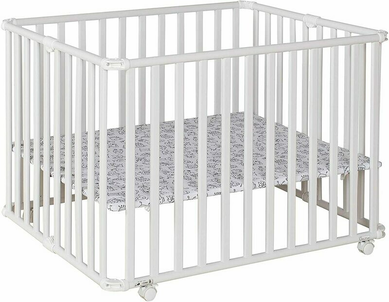 Geuther 2260WE+014 Ameli, parc pour enfant, Blanc, Monstre 85 x 101 cm, retrait magasin 1h, livraison sous 24/48h