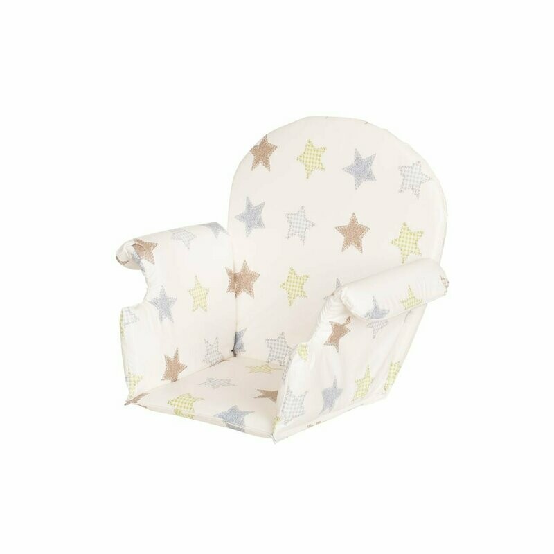 Geuther 4732-032, Coussin d'assise avec accoudoir pour chaise Traveller, Nico et Mucki étoiles, livraison à domicile  sous 5 jours