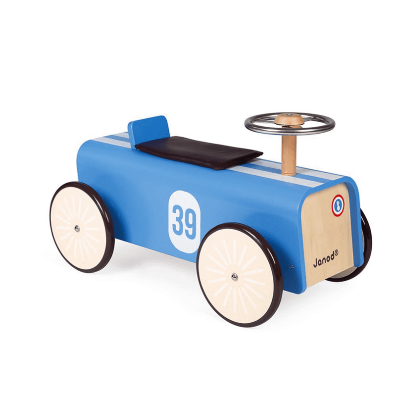 Porteur Voiture Bleu - Janod, livraison sous 24/48H à domicile