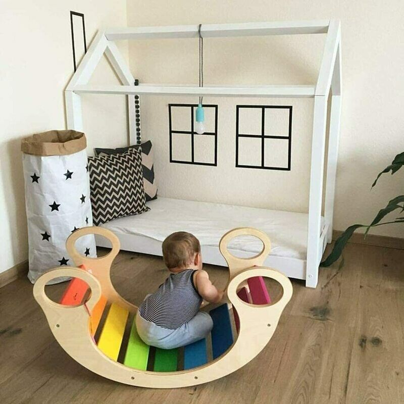 WOODoudou Rocker Arc-en-Ciel à bascule, retrait magasin 1h, livraison sous 5 jours