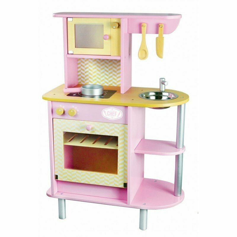 Cuisine en bois PINK Vilac 56X80X30cm, retrait magasin sous 1h, livraison sous 24/48h