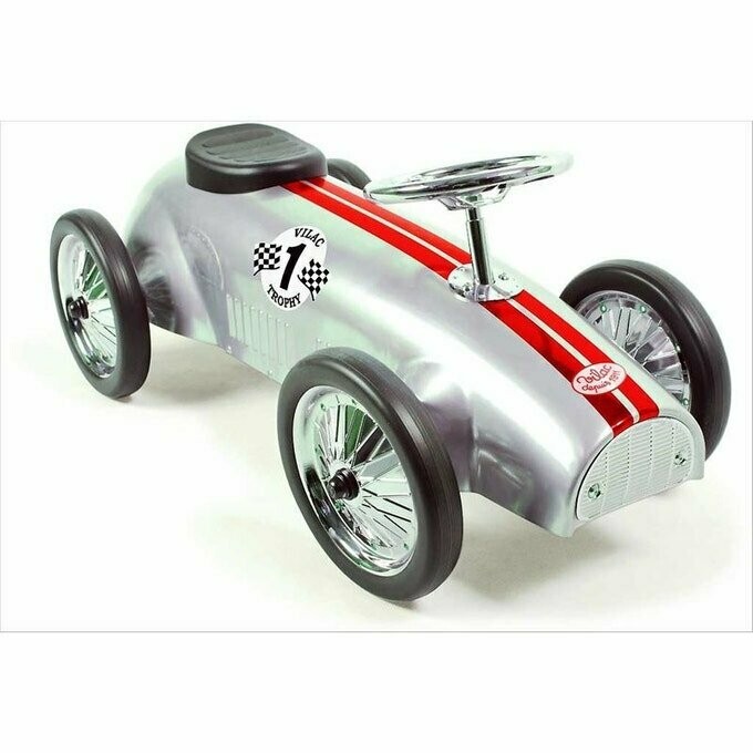 Vilac - Porteur voiture de course argenté vilac, retrait magasin 1h, livraison sous 24/48h
