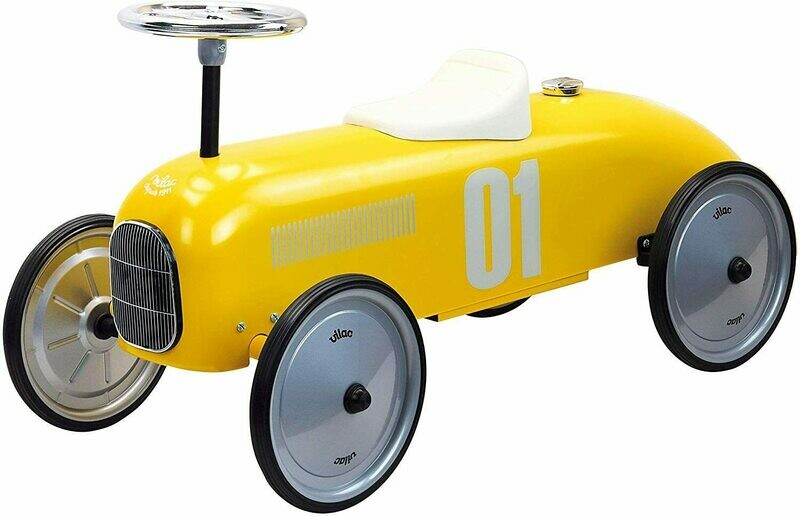 Vilac - Porteur Voiture en métal Yellow