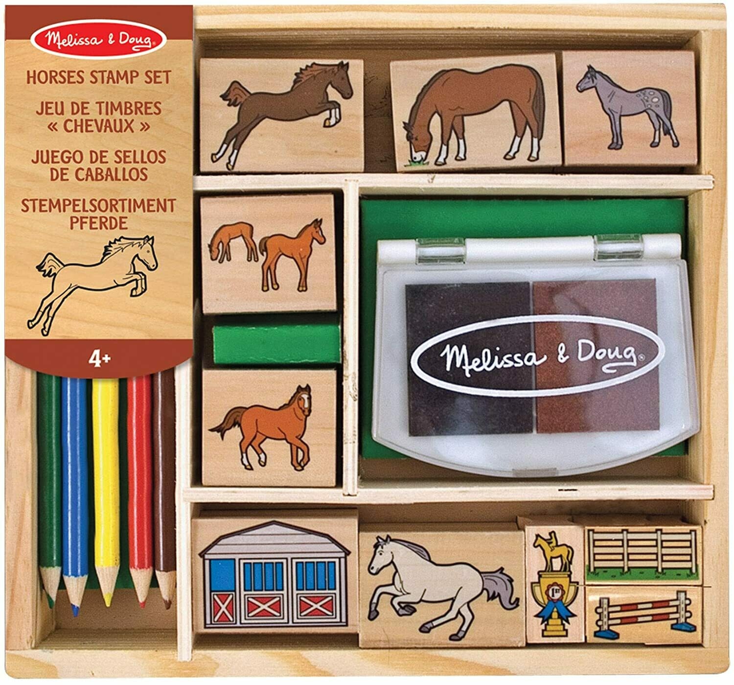 Melissa & Doug - 12410 - Jeu De Timbres - Chevaux, retrait magasin 1h, livraison sous 24/48h