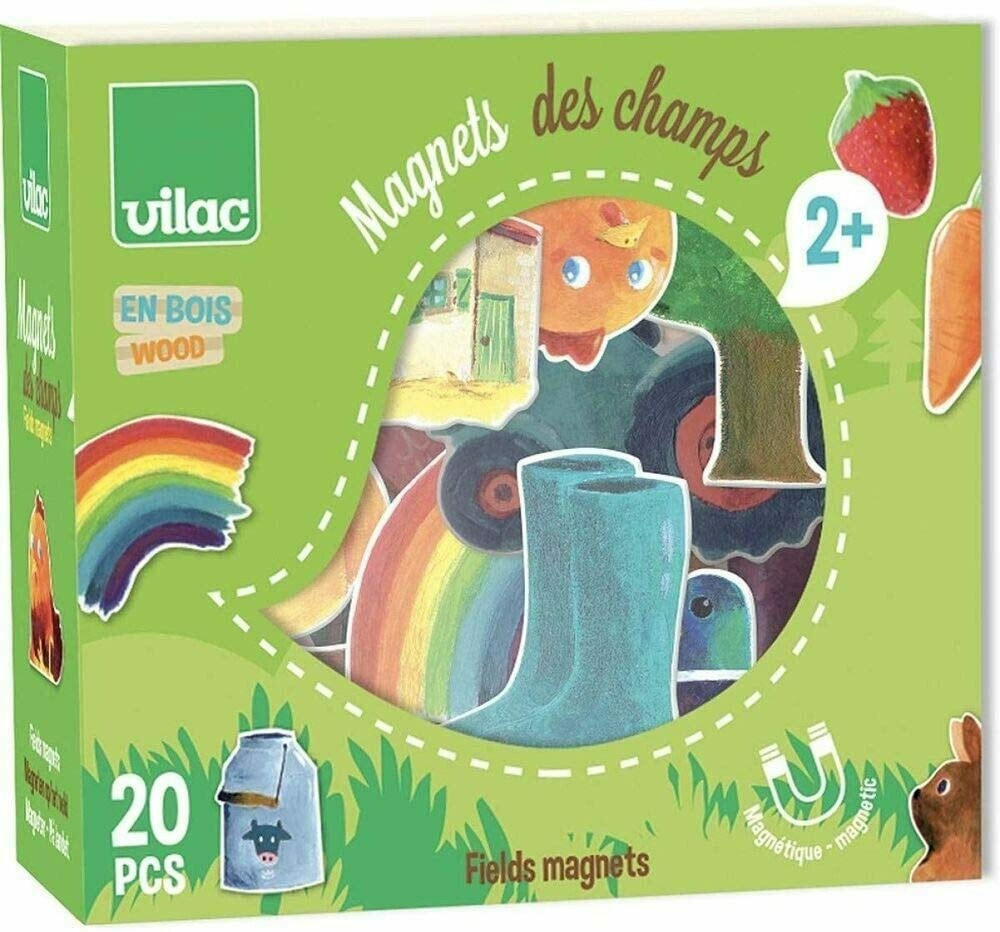 Vilac - 8029 - Aimants Champs en Bois, livraison sous 24/48H à domicile