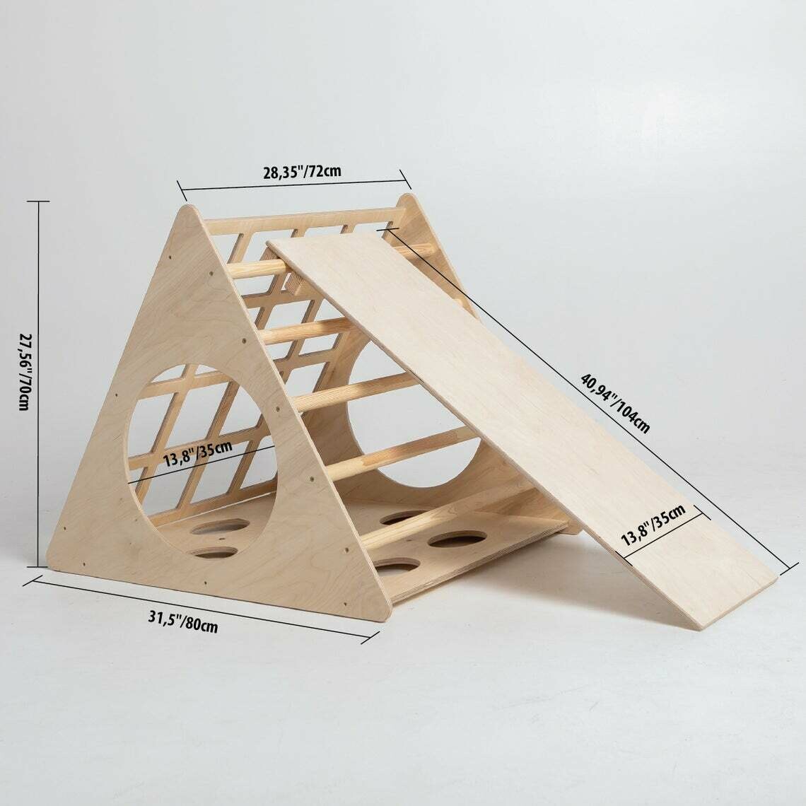 Triangle d’escalade transformable avec rampe Kletterbogen pour tout
