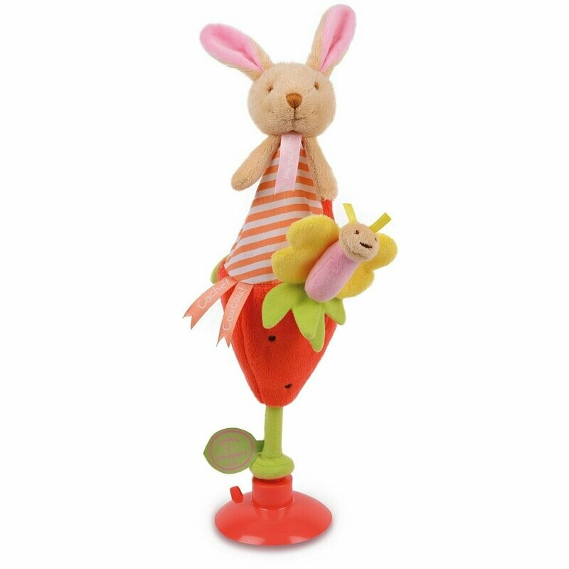 Doudou et Compagnie Asst Doudous Marottes fraise, livraison sous 5 jours