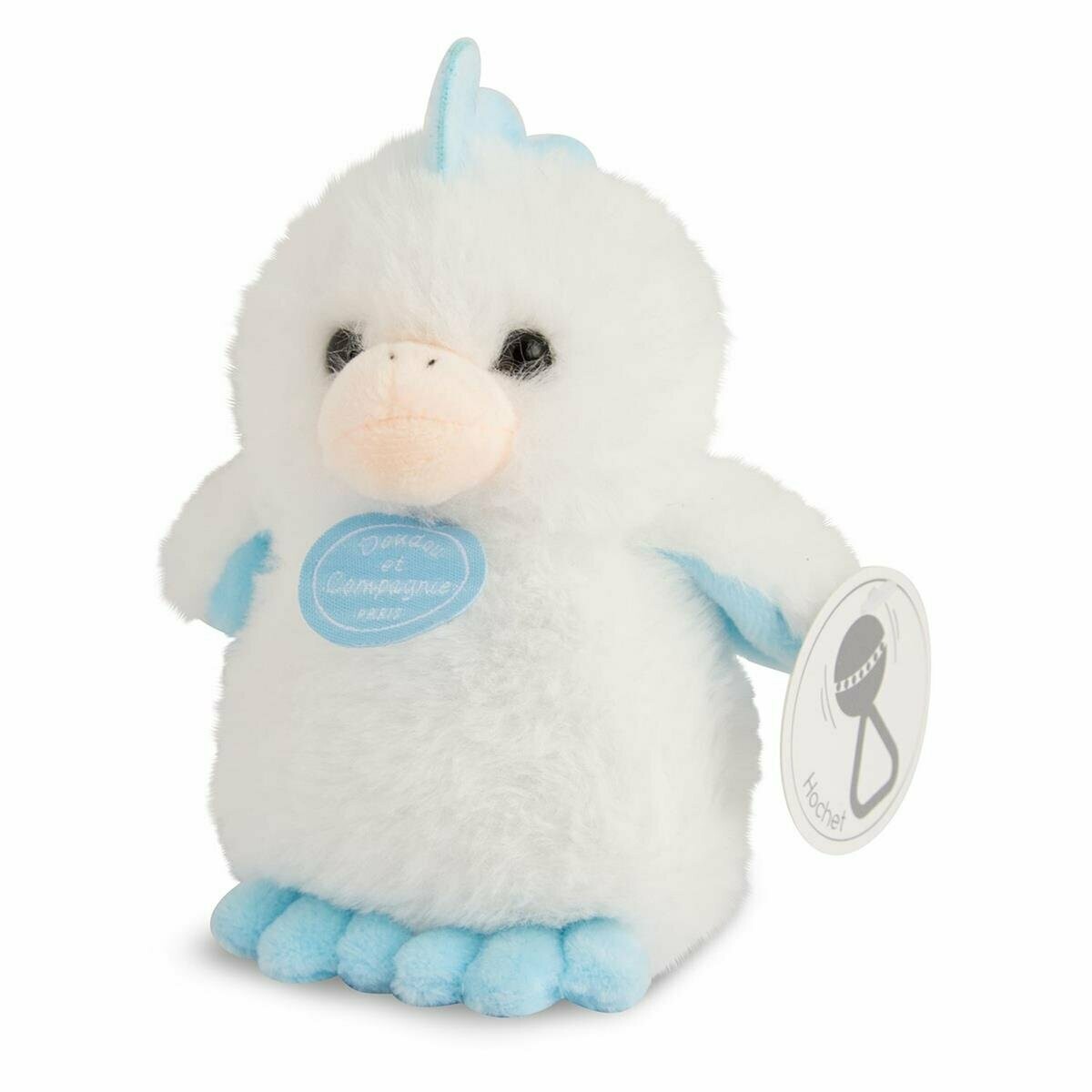 Doudou Doudou et compagnie Poussin hochet choupidoudou bleu, livraison sous 3 jours à domicile