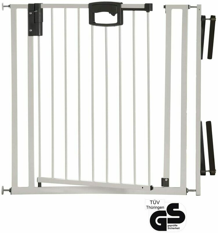 Geuther EASYLOCK Plus 4793+, Barrière de Sécurité pour Escalier de 84,5 - 92,5 cm, Blanc, retrait magasin 1h, livraison sous 5 jours