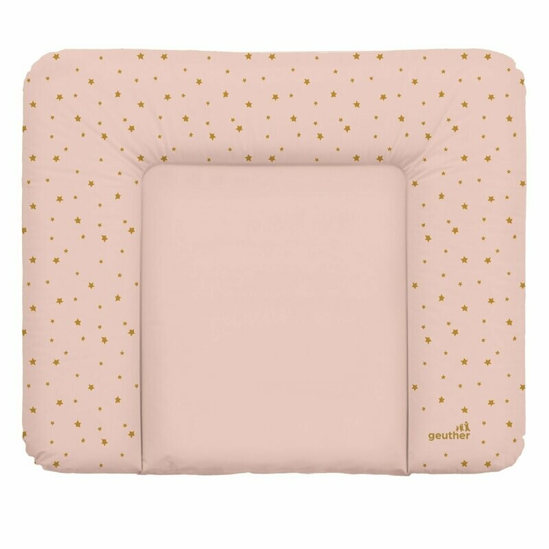 Geuther, Matelas à Langer XL souple_074 Rose étoiles, livraison sous 5 jours