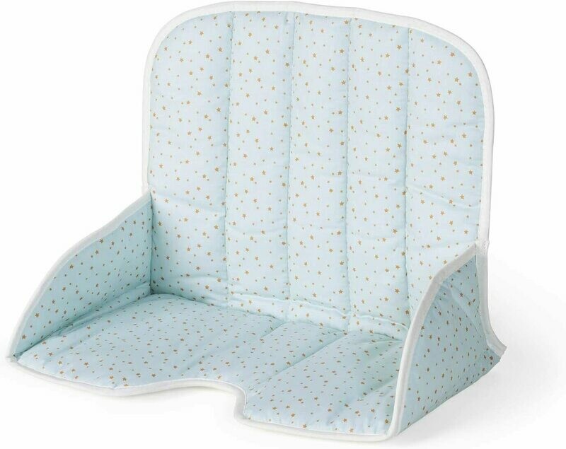 Geuther 4745_173 Coussin de chaise Tamino vert d'eau étoiles, livraison à domicile sous 5 jours