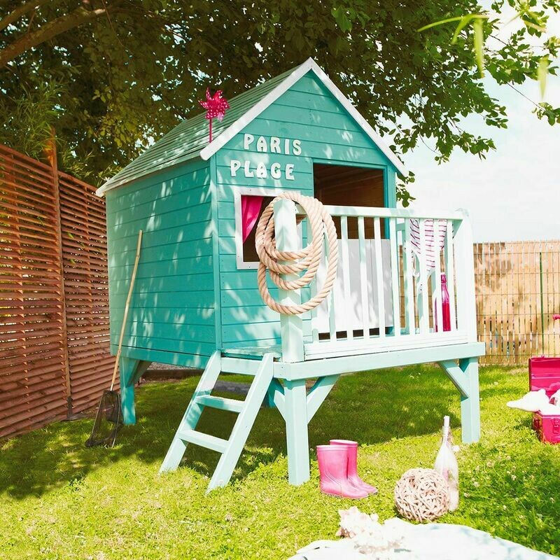 Cabane en bois traité sur pilotis pour enfant - Winny, livraison sous 11 jours