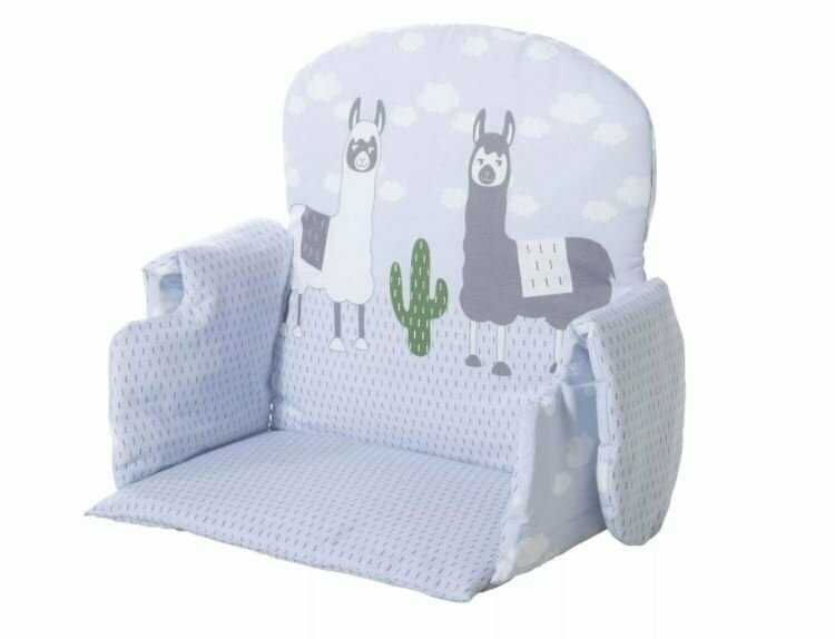 Geuther 4742, Coussin d'assise Universel pour chaise haute, 100% coton lama, livraison à domicile sous 5 jours