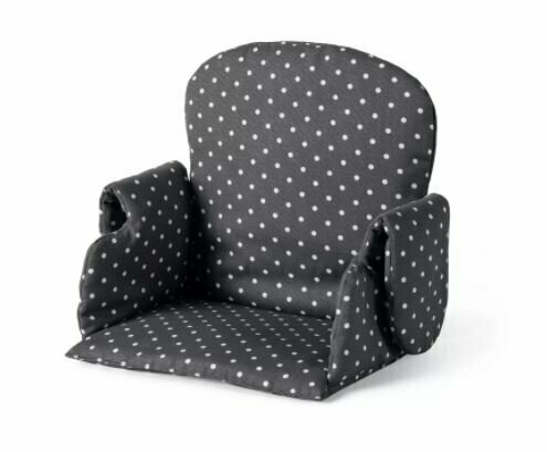 Geuther 4742, Coussin d'assise Universel pour chaise haute, 100% coton pois, livraison à domicile sous 5 jours