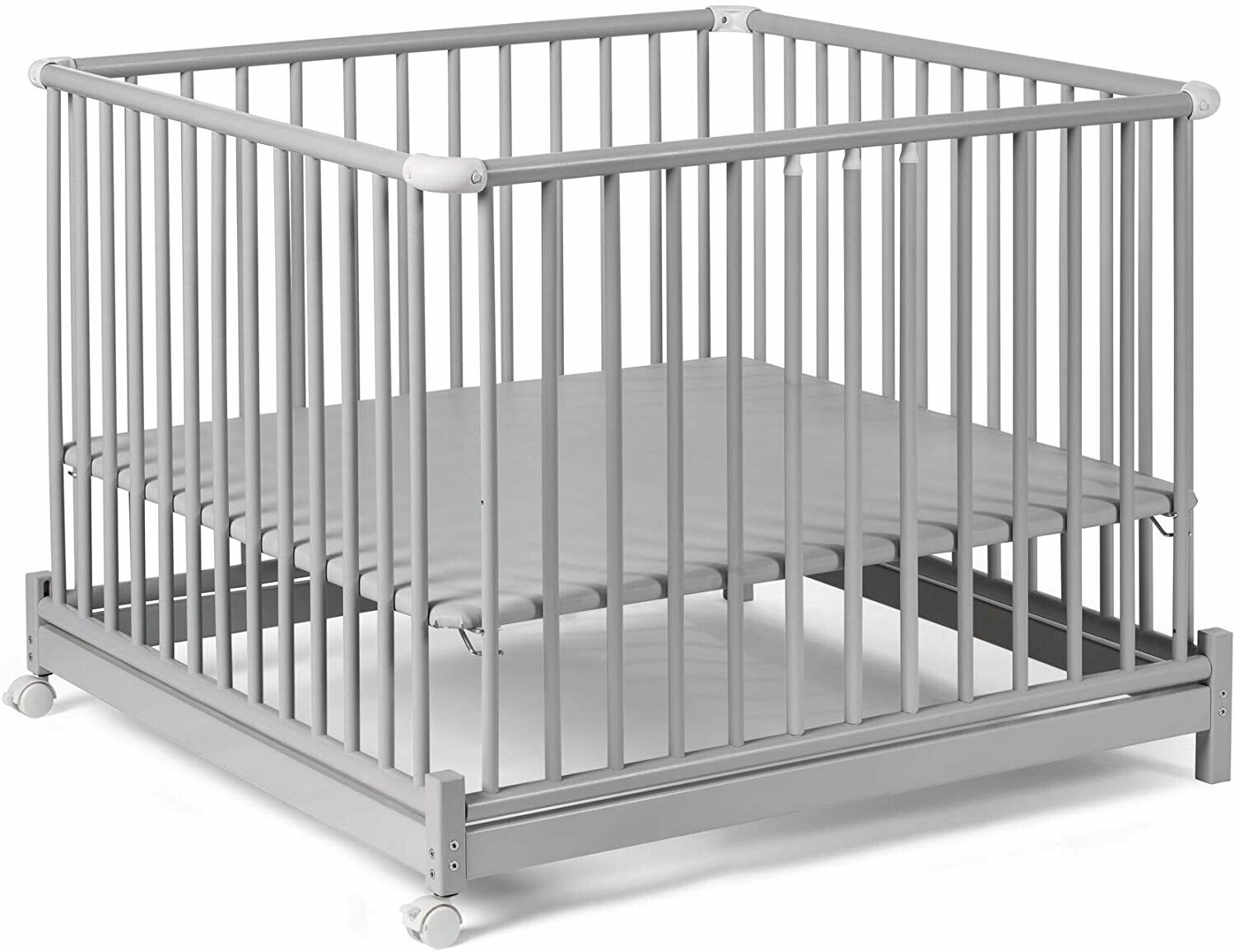 Geuther Euro-Parc Plus Parc pliable gris, gris clair 97 x 97cm, retrait magasin 1h, livraison sous 5 jours