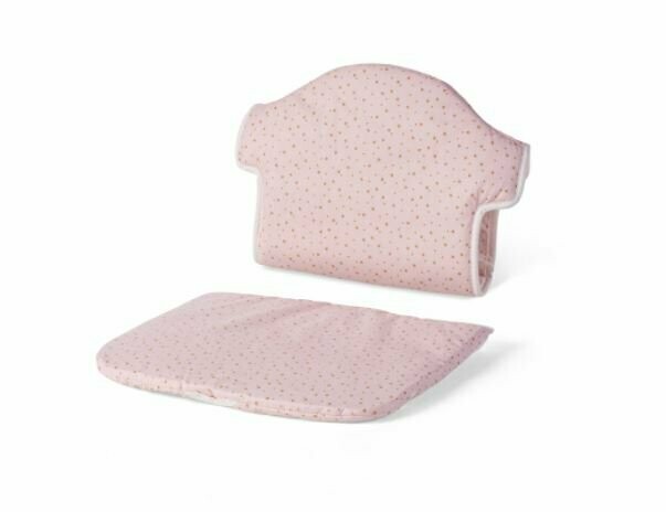 Geuther 4743, Coussin d'assise pour chaise haute SWING, Tissu, motif: rose etoiles, livraison sous 5 jours