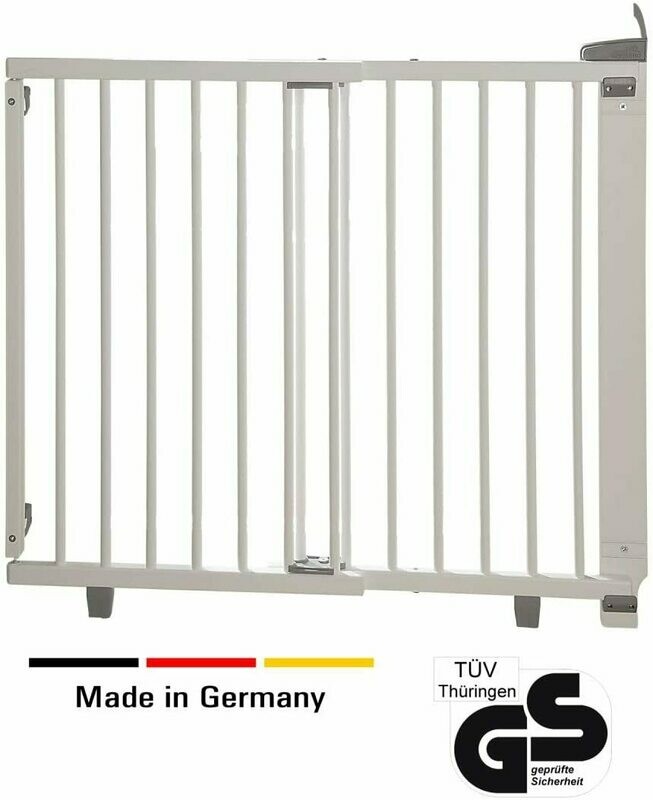 Geuther Barrière de porte pivotante en bois 2732+, blanc, 65,5 - 105cm, livraison sous 5 jours